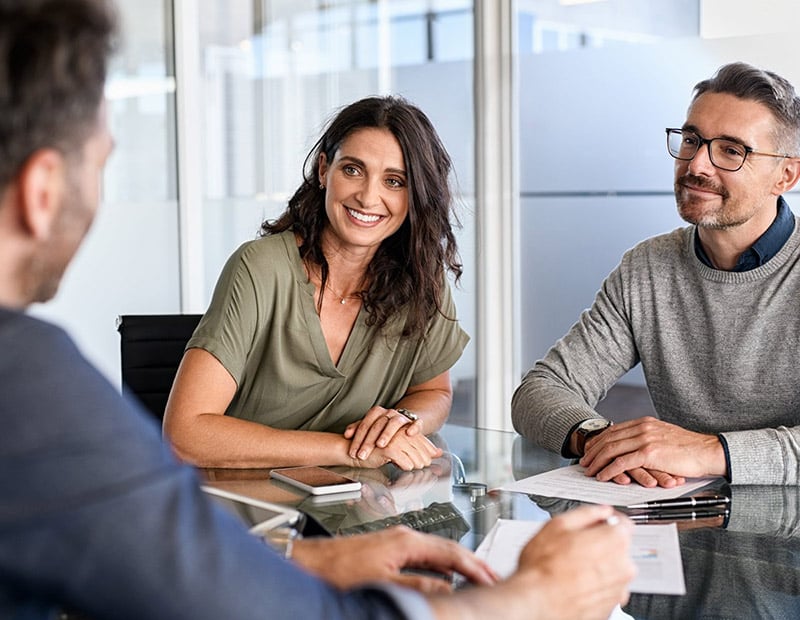 meeting at a conference table