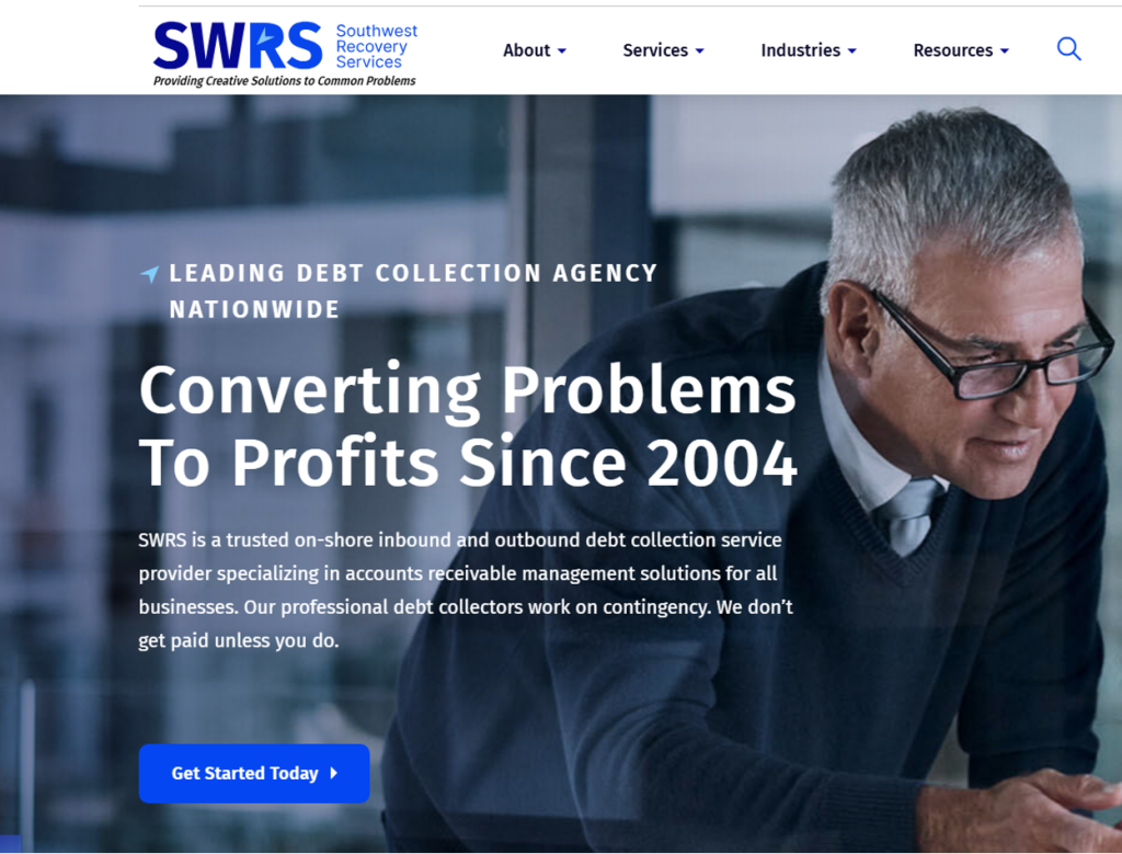 Southwest Recovery Services banner.